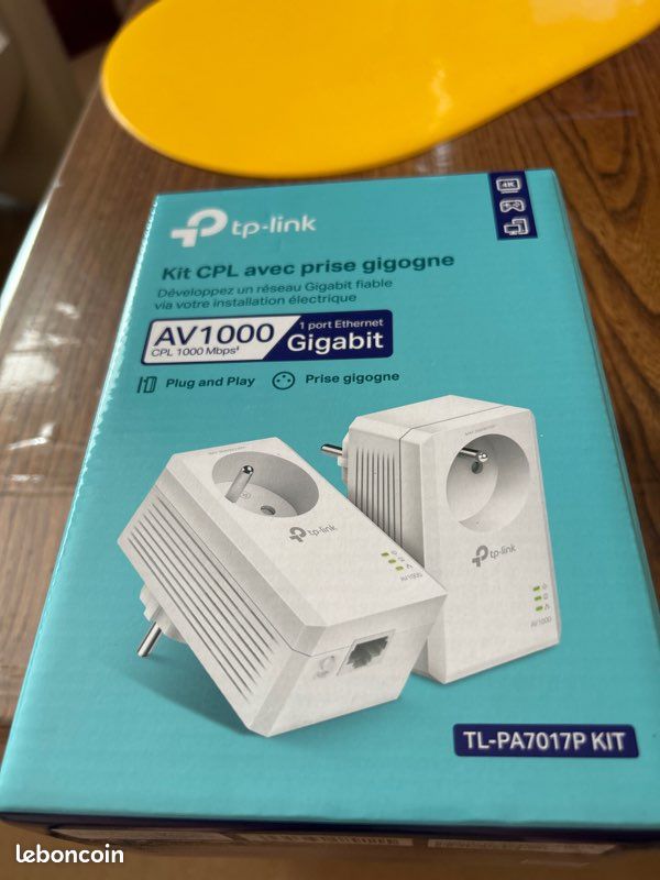 KIT CPL AV1000 TP-LINK X2 AVEC PRISE GIGOGNE TL-PA7017P KIT – Declic Informatique