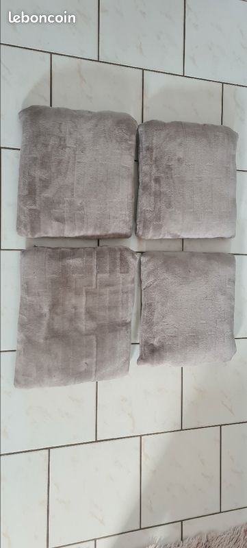 4 coussins marron (image 1)