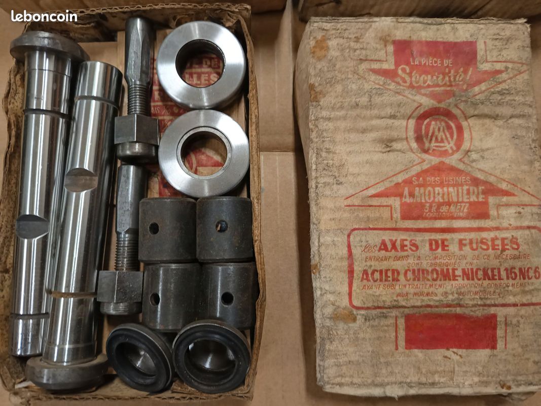 Kit Pivots Complet Pour Essieu Avant Renault 1000kg / 1400kg Prairie - Neuf