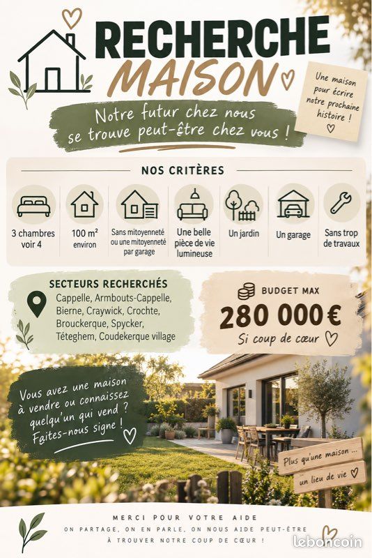 Maison 4 pièces 100 m² · à Cappelle-la-Grande · 100 m² · 285 000 €
