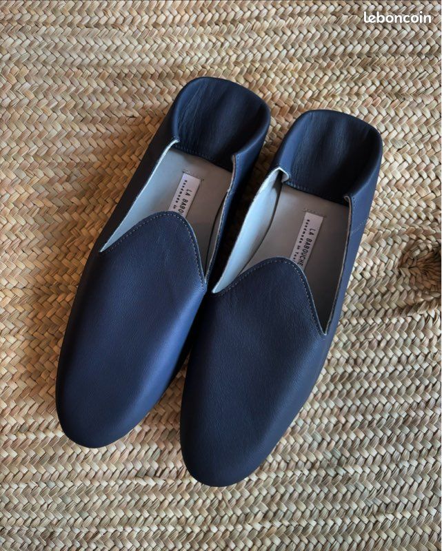 Babouche en cuir véritable Chaussures