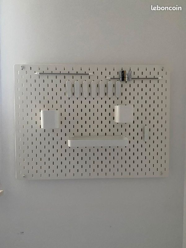 2 Panneaux perforés Skadis Ikéa + accessoires (image 2)
