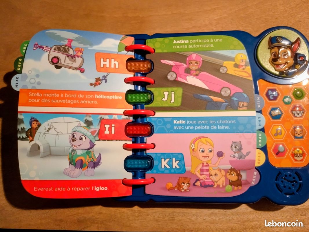 VTech - Mon livre-jeu éducatif de Pat Patrouille, édition anglaise | Fr