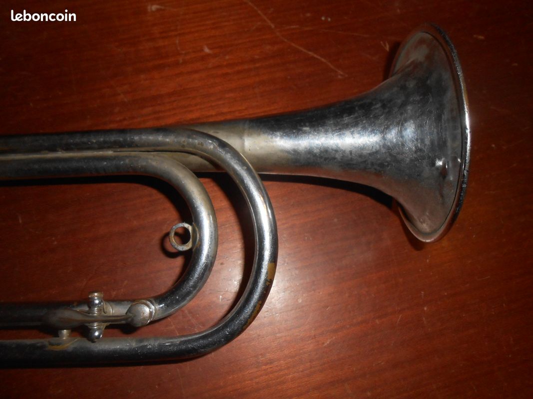 Rare ancien clairon trompette Van Engelen Lierre Belgiuqe tout début XXe (image 7)