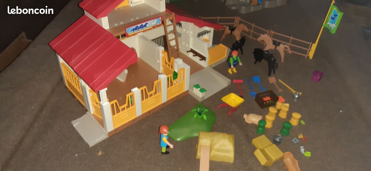 3 Mangeoires Playmobil - Du Centre équestre 4190 - Occasion Bon état