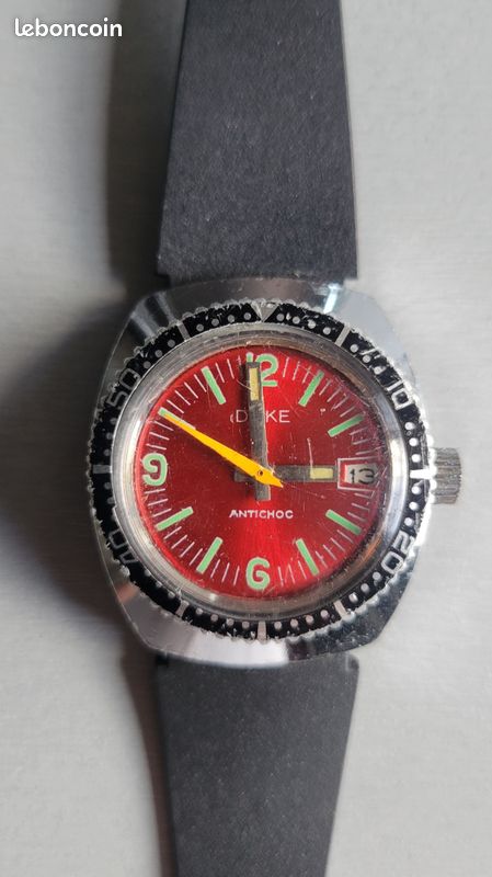 Montre Plongeur Homme Duke Automatique Vintage - Occasion, Style Rétro Militaire