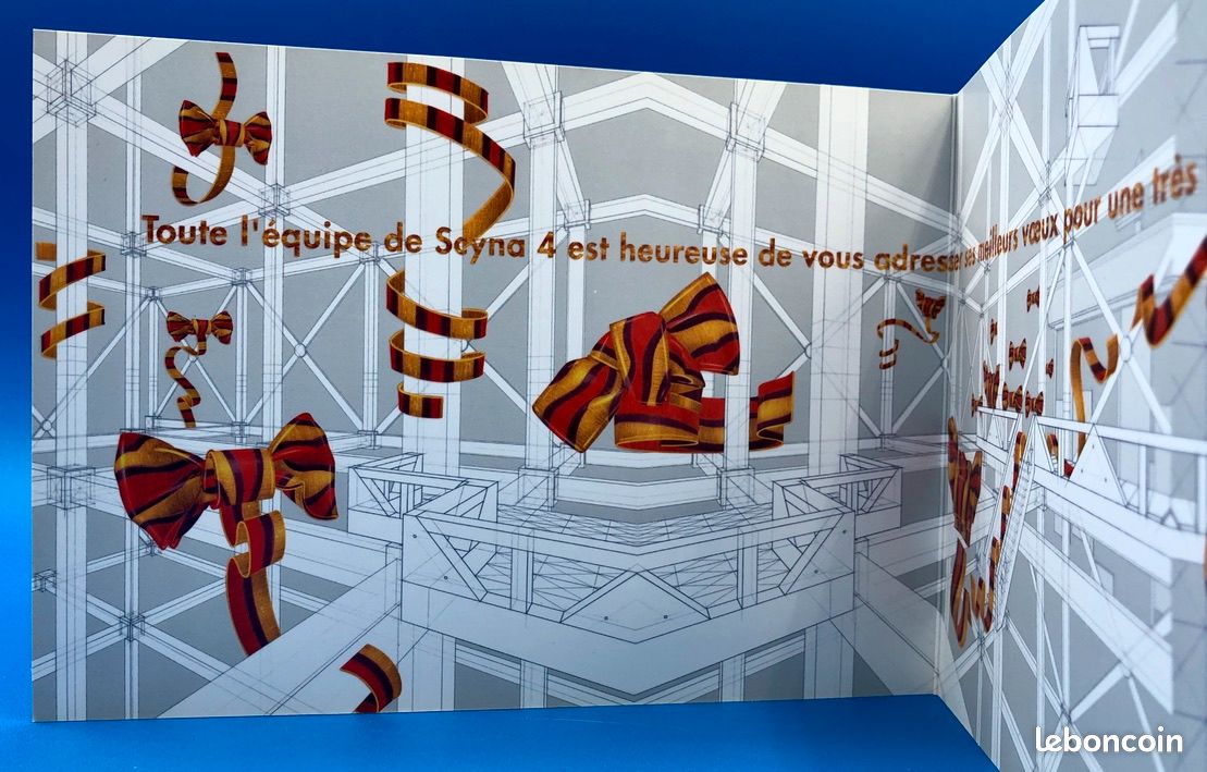 Pierre CLEMENT SCYNA 4 - CARTE DE VOEUX DOUBLE VOLET 2015 SIGNÉE (image 3)