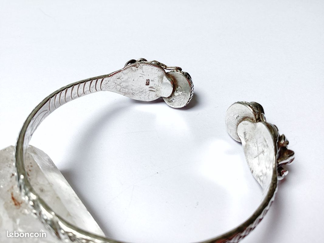 Bracelet Vintage En Argent Massif - Bijou Ancien élégant
