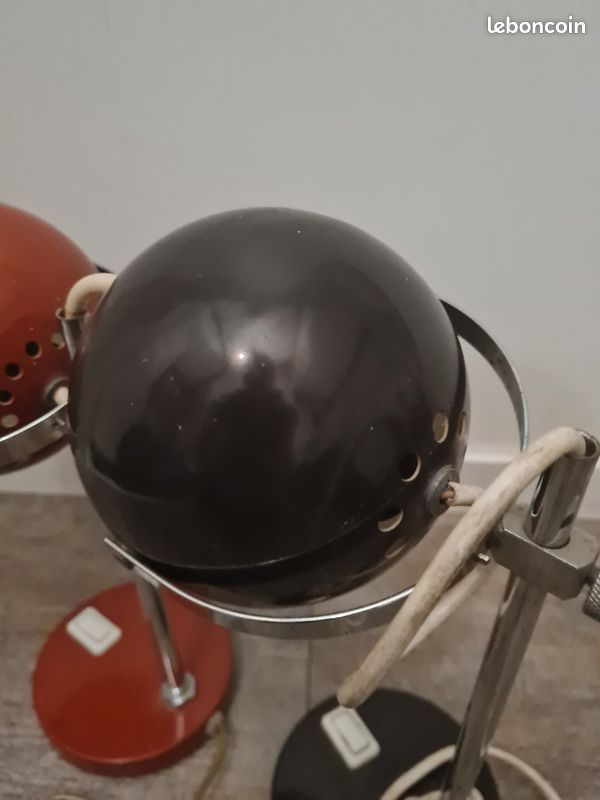 Lot de 2 lampes eyeball spaceage (image 7)