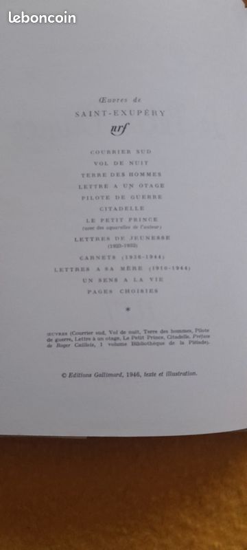 Livre de Saint-Exupéry ❤️ Le petit prince (image 7)