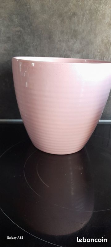Cache pot ht 17cm rose (image 1)