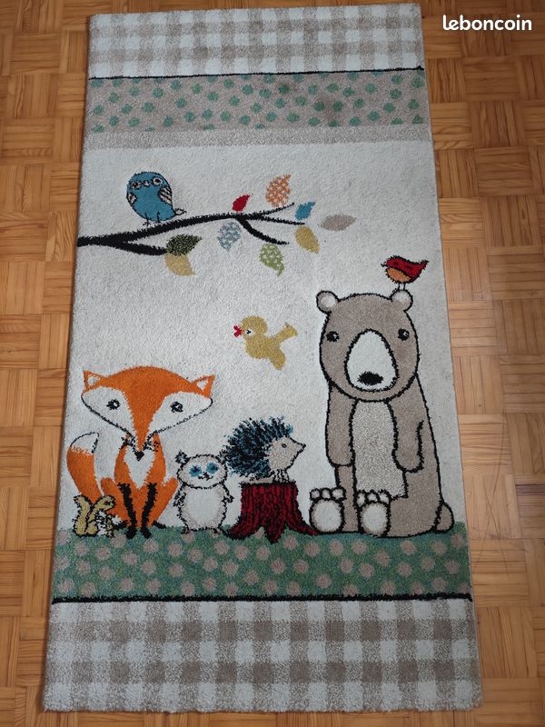 Tapis enfant 80 x 150 belle qualité, 100 % polypropylène (image 1)