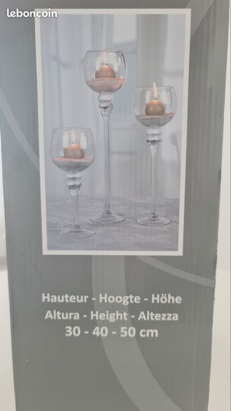Set 3 photophores verre (image 2)