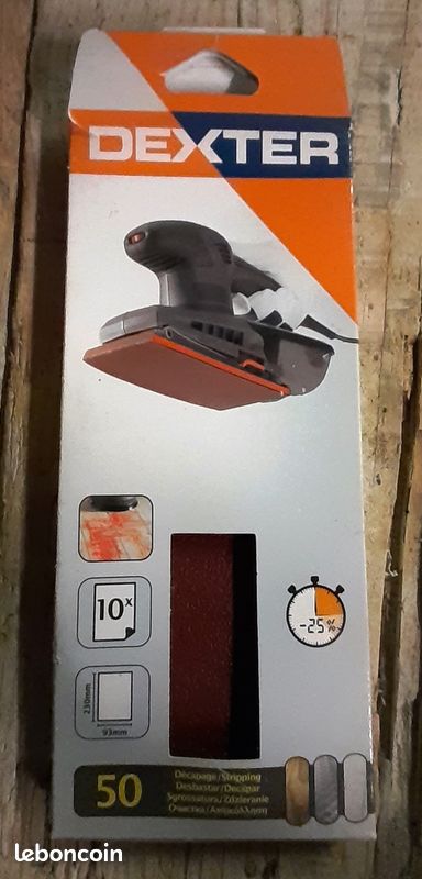 Lot PONCEUSE Makita + feuilles abrasives Neuves (image 4)