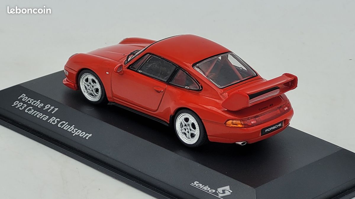Modèle Réduit Porsche 993 RS Clubsport Rouge Par Solido - Neuf, échelle, Made In France
