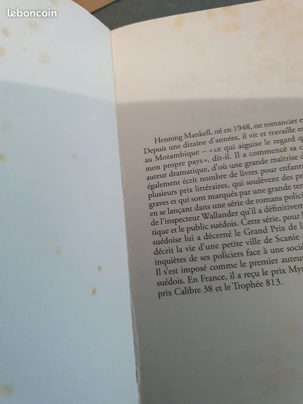 Lot de 2 romans d Henning Mankell (image 4)