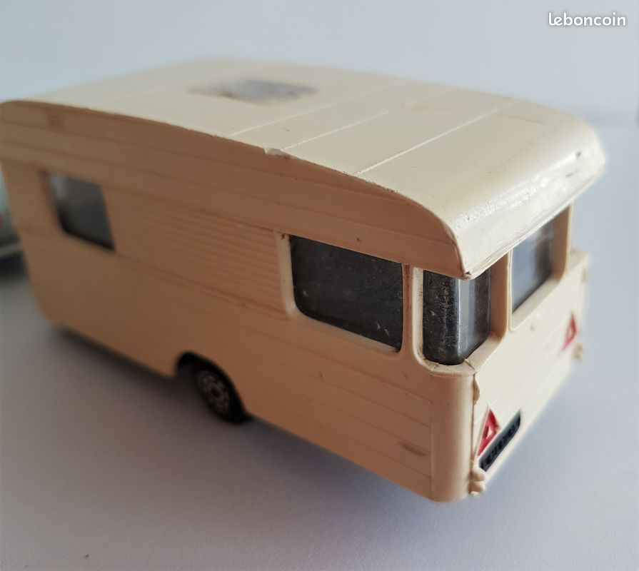 Norev Simca Chambord Bleu-gris Avec Caravane Norev Digue - échelle 1:43