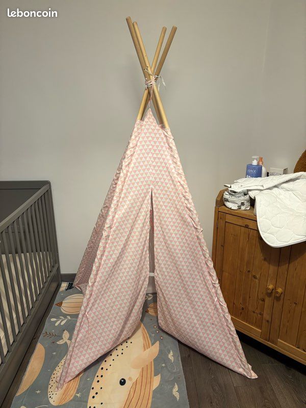 Tipi enfant rose (image 1)