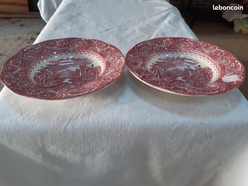 Lot de 2 assiettes anglaises (image 2)