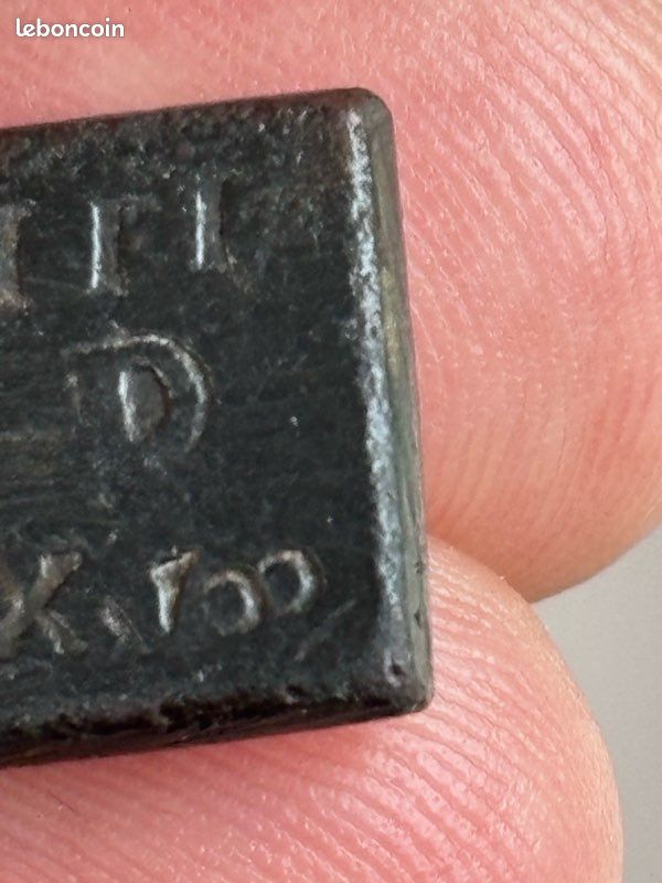 Poids monétaire pour le quart d écu d argent Louis XIV #158 (image 3)