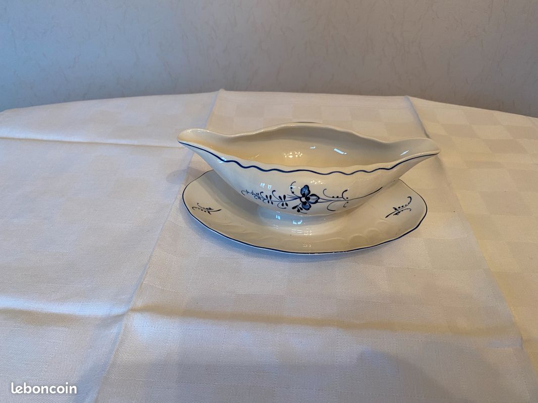 Saucière Villeroy & Boch Ivoire Faïence Fine – Superbe Pièce Rare