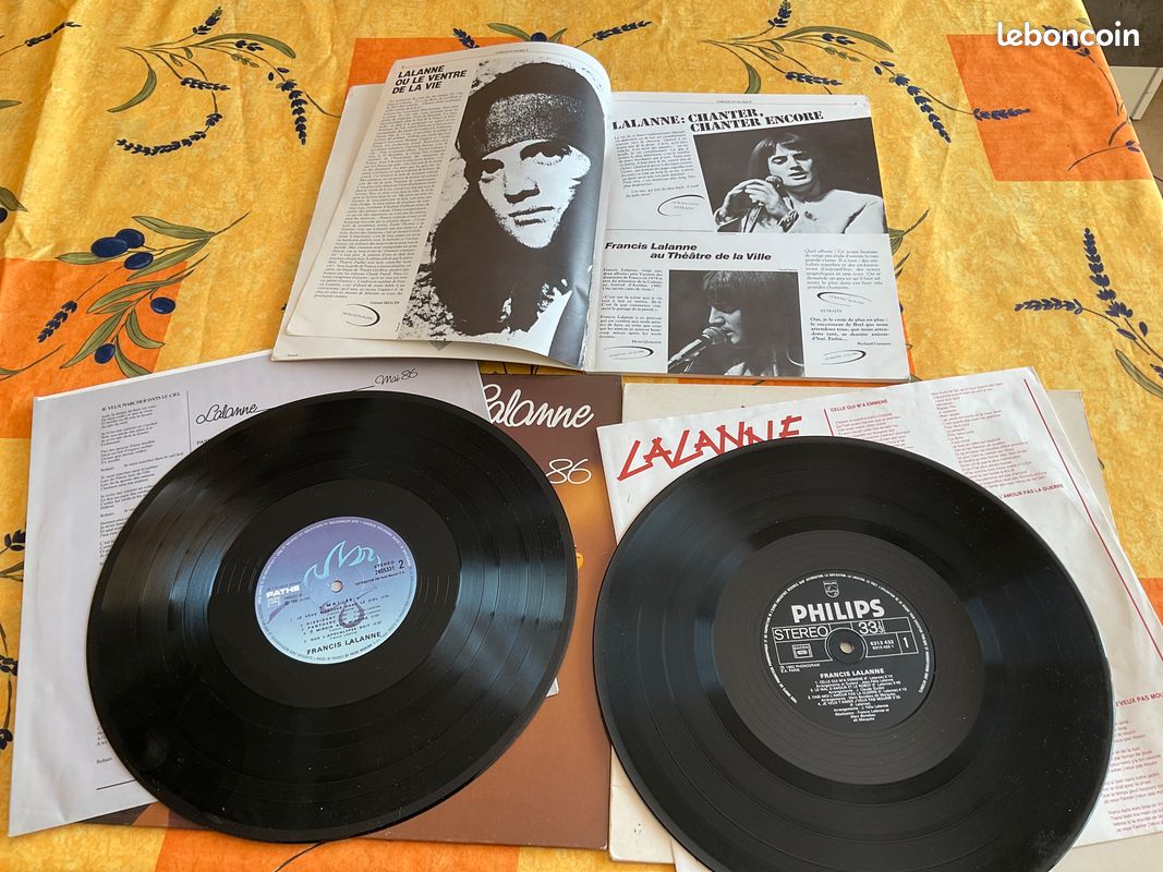 2 vinyles 33T Francis Lalanne (image 3)