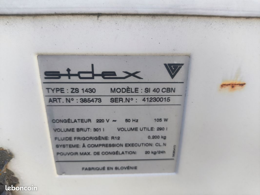 Congelateur coffre sidex (image 2)