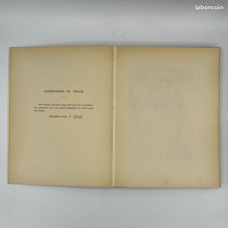 VOLTAIRE – L’ingénu, rare exemplaire original, ex num. 2223/2500, 1934, broché, souple et non coupé (image 4)