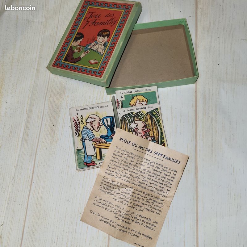 ANCIEN JEU DES 7 Familles Metiers EUR 29,90 - FR ANCIEN JEU DES 7 Familles Metiers EUR 29,90 - FR