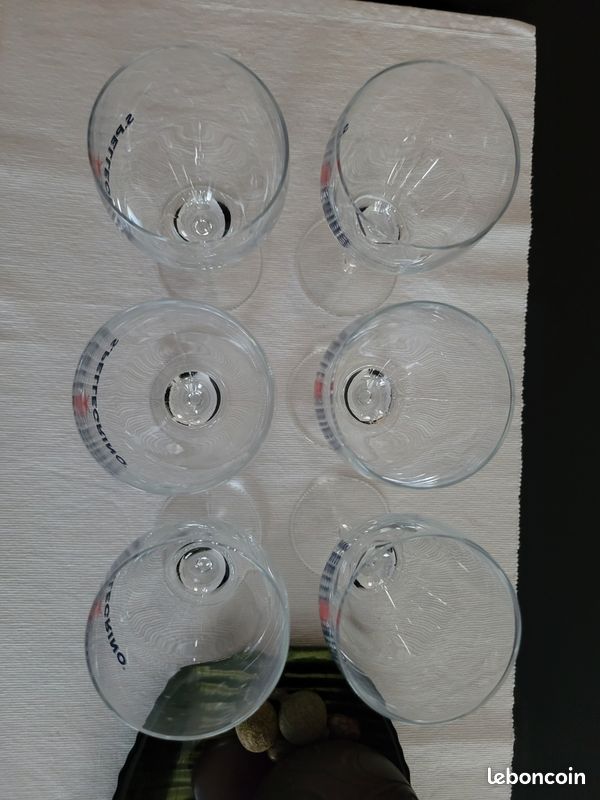 Lot de 6 verres à pieds San pellegrino (image 3)