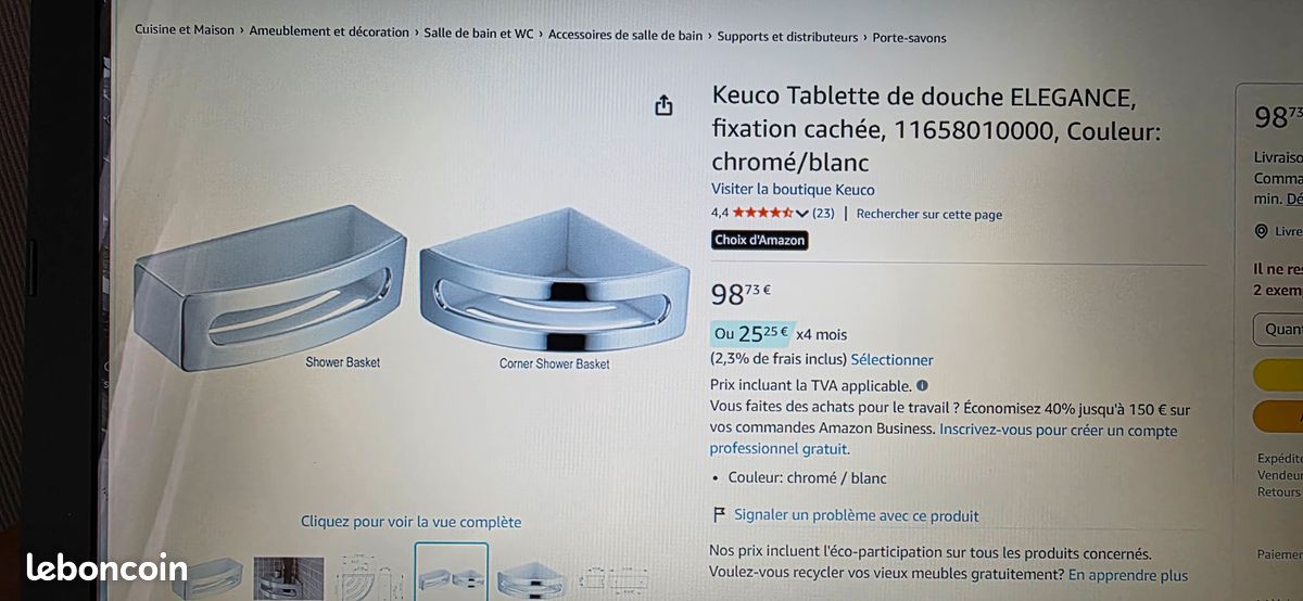 Tablette de douche KEUCO (image 5)