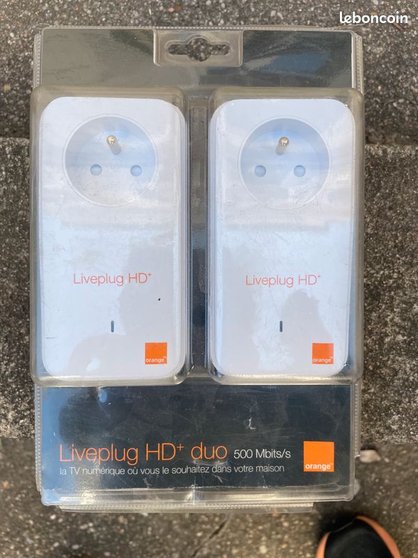 Liveplug HD+ 500 Mbits (2 adaptateurs CPL) (image 1)