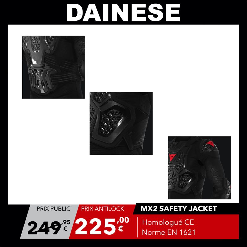 Gilet De Protection Dainese MX2 Safety Noir