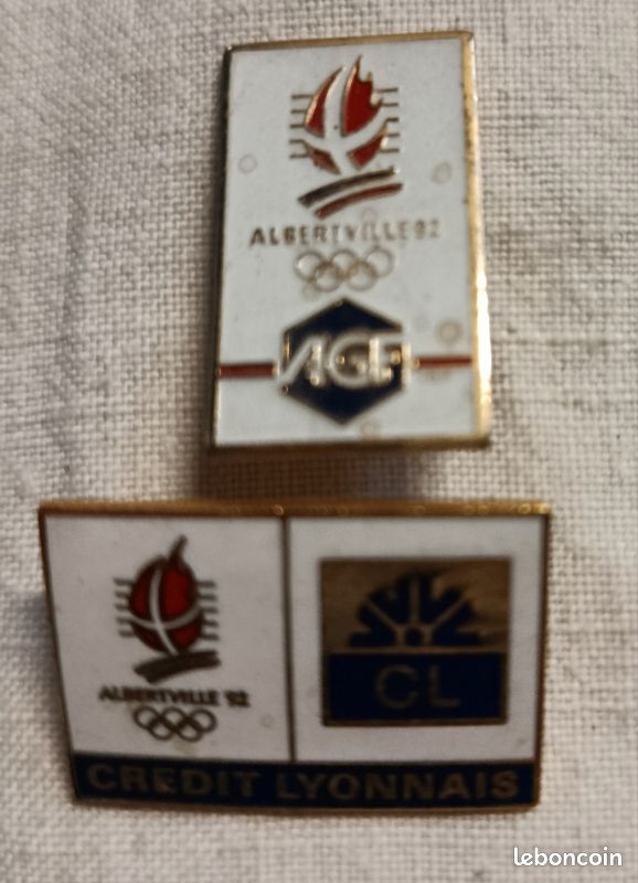 Pin's - Crédit Lyonnais - Jeux Olympique d'Albertville 92