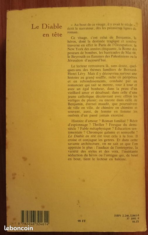 Le Diable En Tête - LEVY Bernard-Henri (image 3)