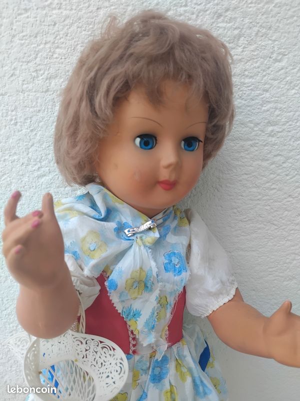 Poupée Capi 37cm, Années 1950, Avec Vêtements Et Chaussures D'origine