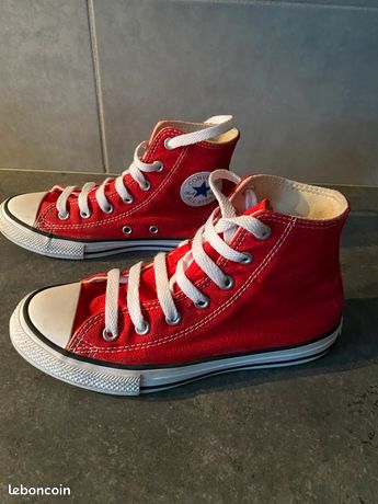 converse rouge taille 34