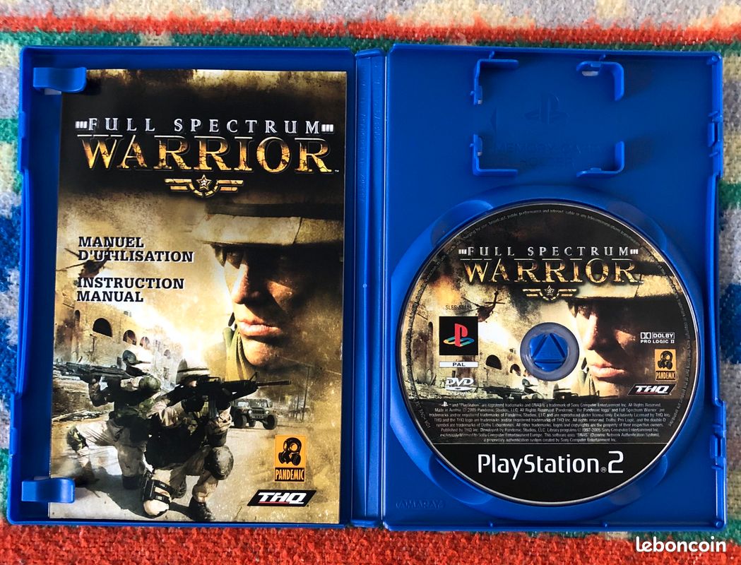 Jeu vidéo FR - PS2 - Full Spectrum Warrior - Playstation 2 - Occasion - Complet avec notice - PAL - Jeux vidéo