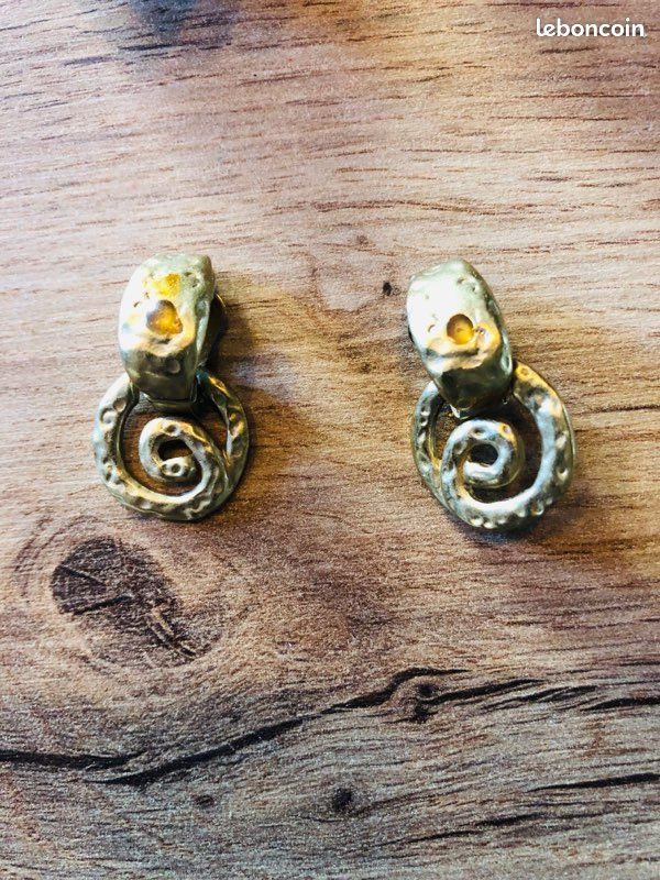 Boucles D'oreilles à Clipser Vintage – Diamètre 4 Cm – Sans Marque