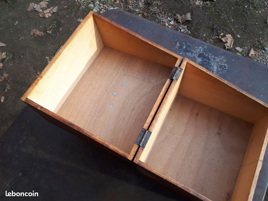 Zerone Boîte en bois Boîte de rangement de bijoux en bois vintage