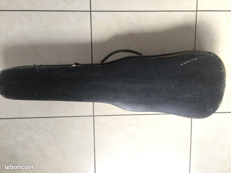 Ancien étui de violon + archet à restaurer (image 2)