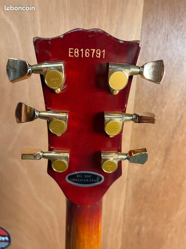 Greco eg 500 custom super power made in japan (1981) – cherry sunburst (image 4)