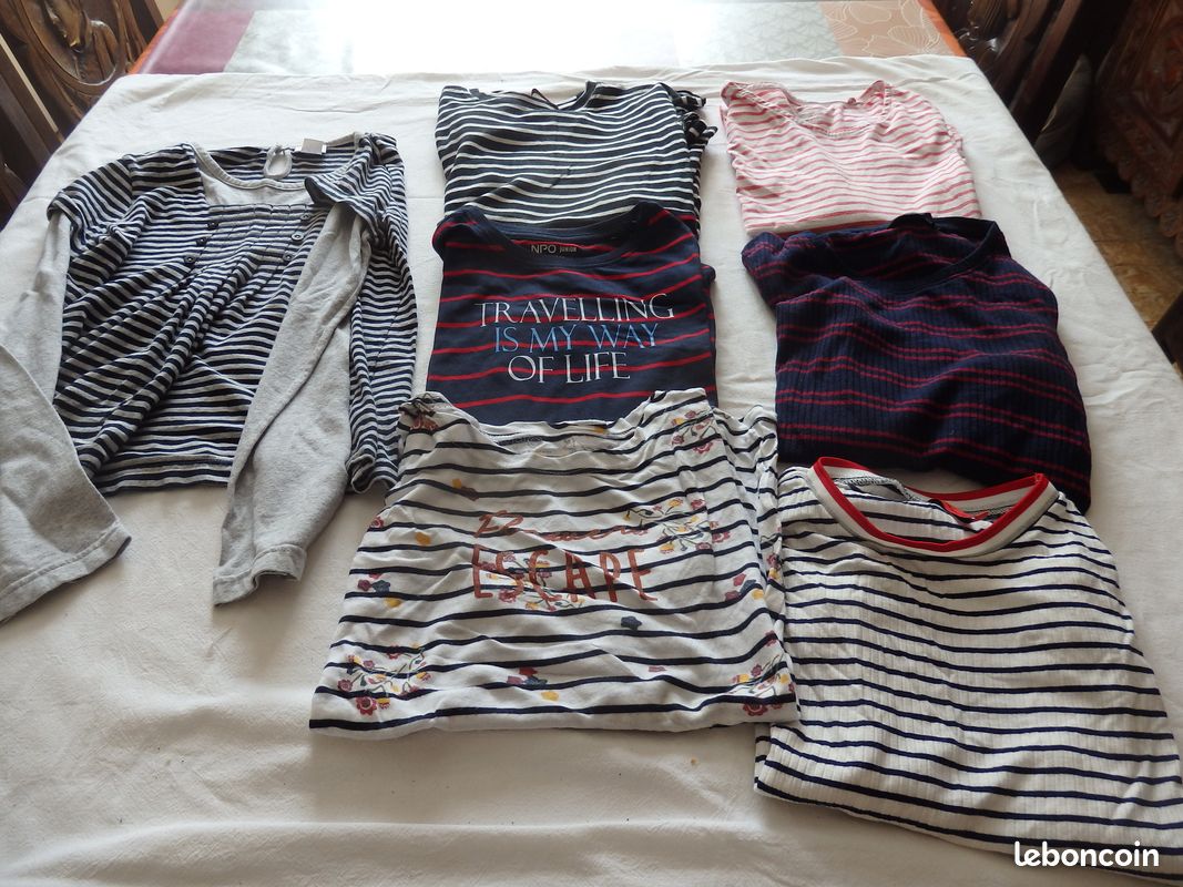 Tshirts rayés (image 1)
