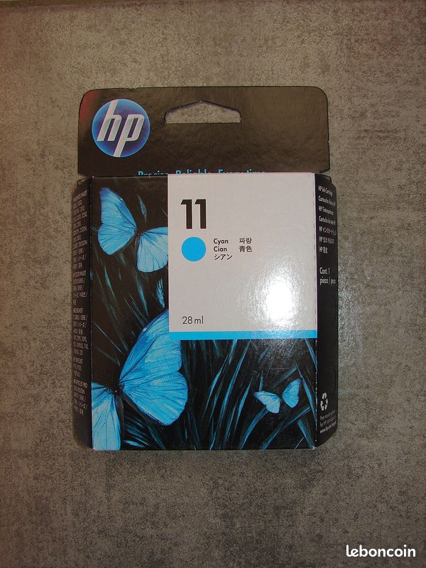 Cartouche d'encre 11 HP cyan 28 ml - neuve (image 1)
