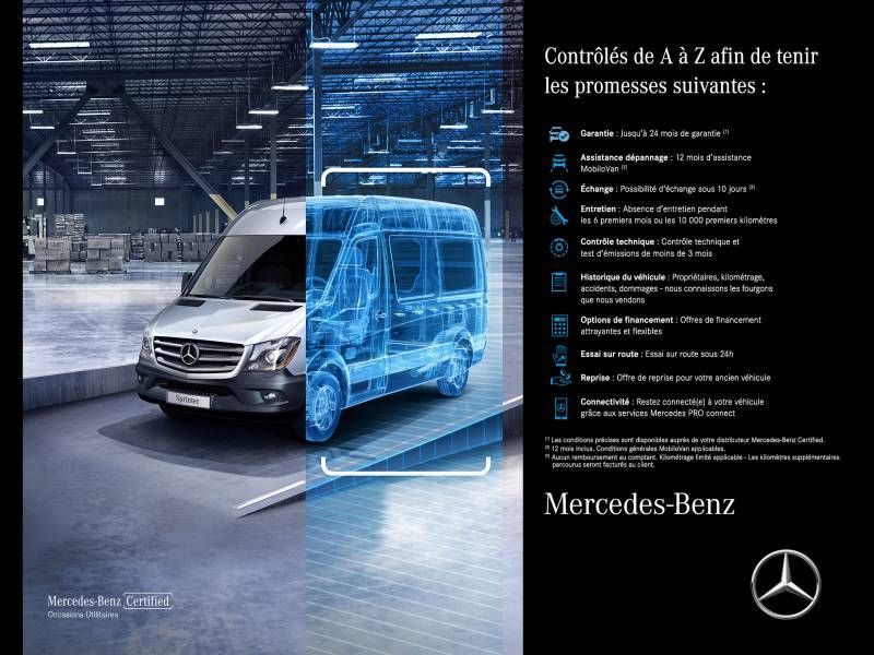 Mercedes Sprinter FOURGON FGN 317 CDI 37 3.5T RWD FIRST - Utilitaires