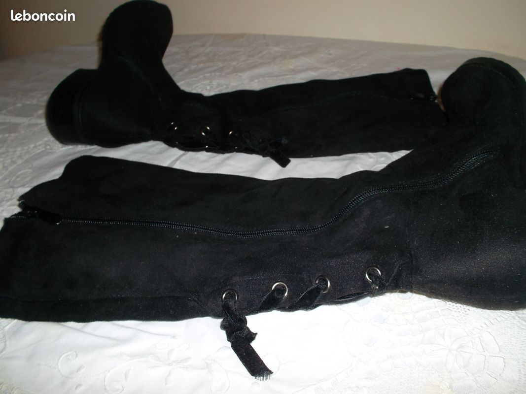 Bottes en daim pointure 37 (image 2)