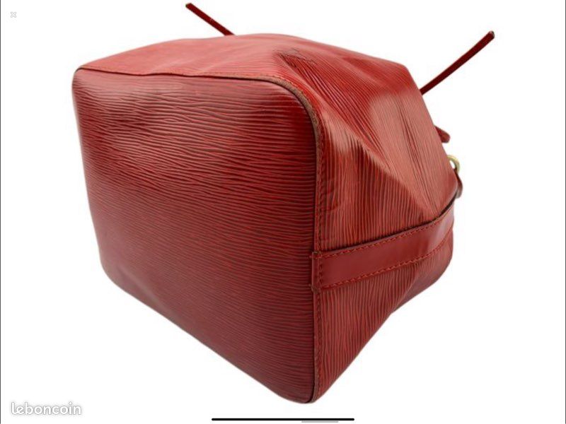 Sac à main Louis Vuitton petit Noé leather Rouge bordeaux (image 4)