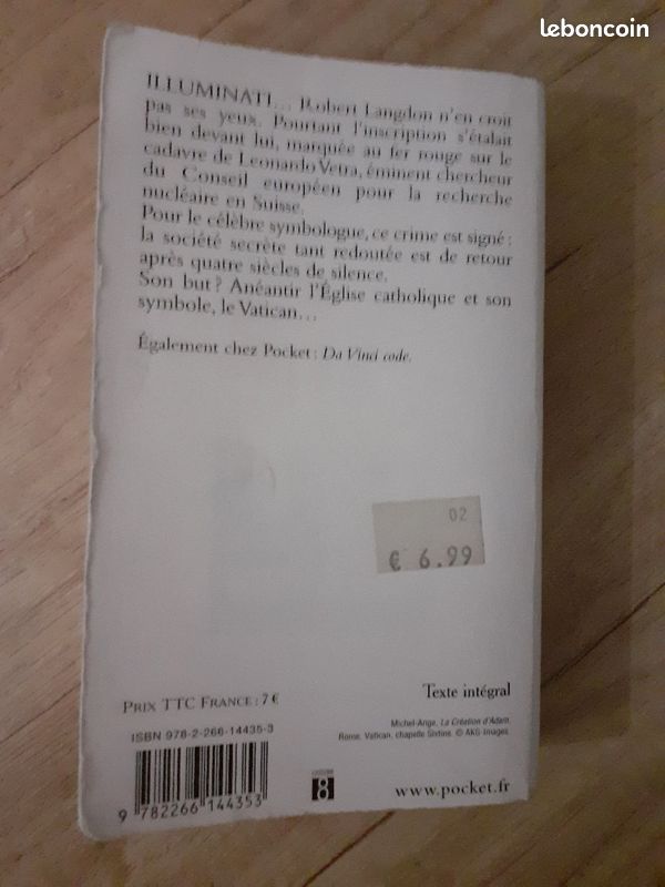 Livre anges et demons de dan Brown (image 2)