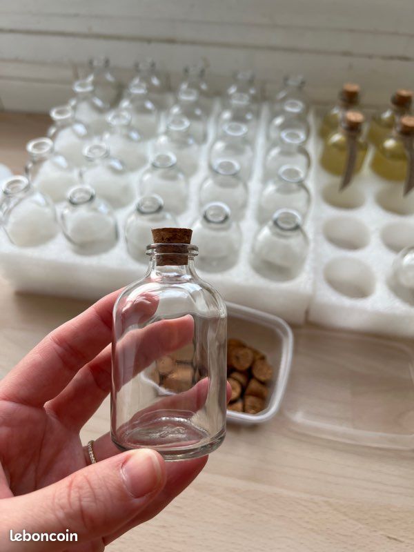 Fiole / Mignonnettes en verre pour mariage - Dcoration