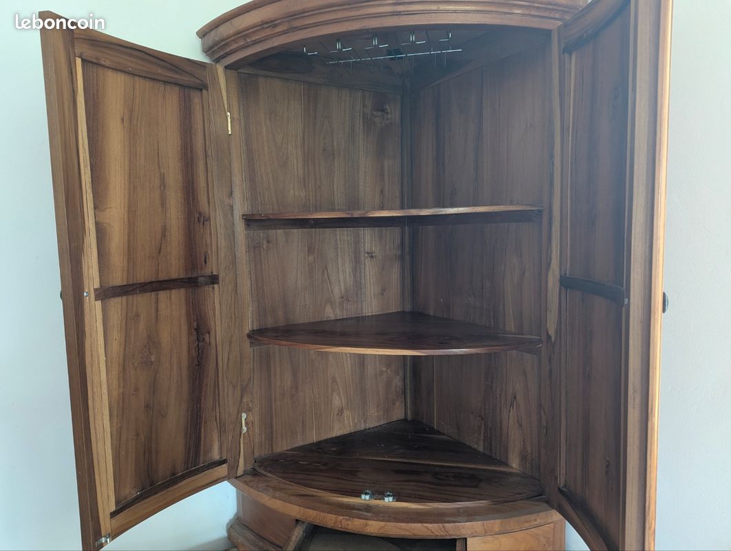 Armoire d'angle en teck massif (image 2)